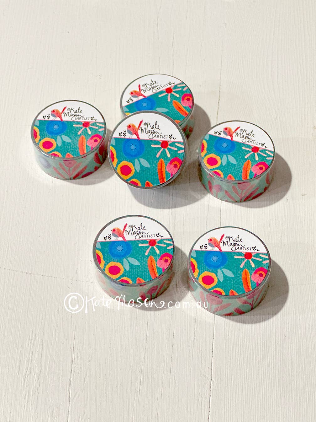 Florally Floral Aqua WASHI TAPE