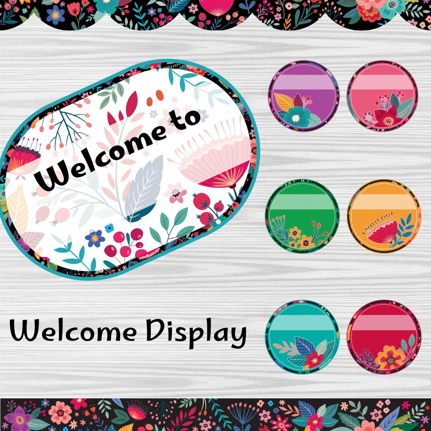 Bloom Welcome Door Display