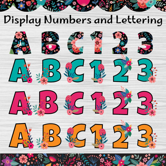 Bloom Number and Letter Display