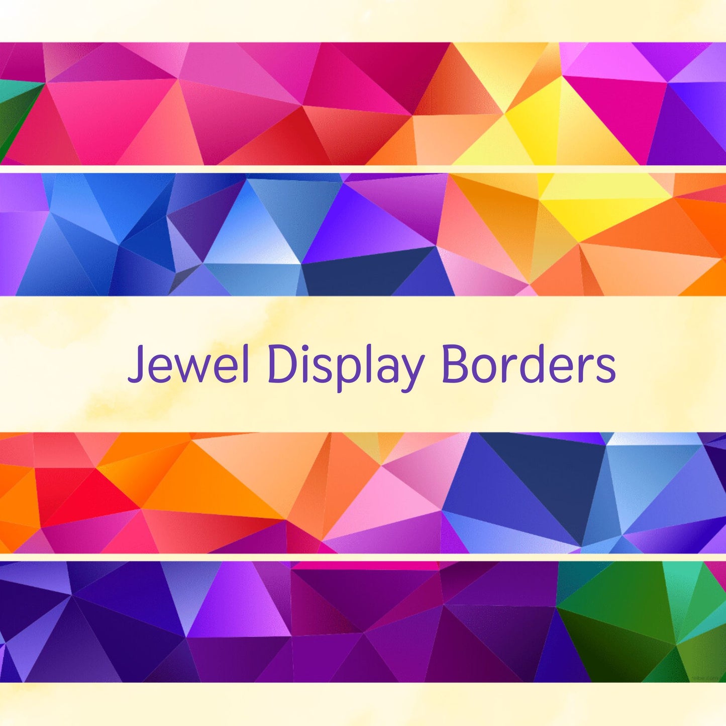 Jewel Bulletin Board Display Borders