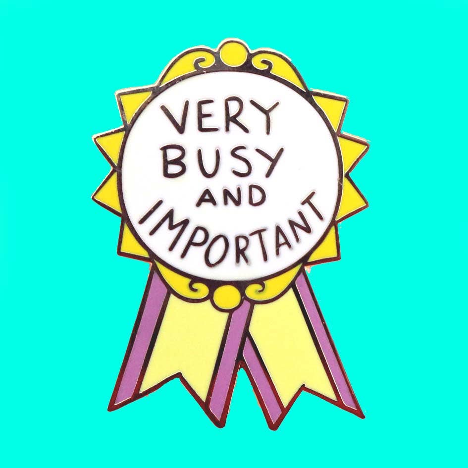 Very Busy and Important Award Lapel Pin