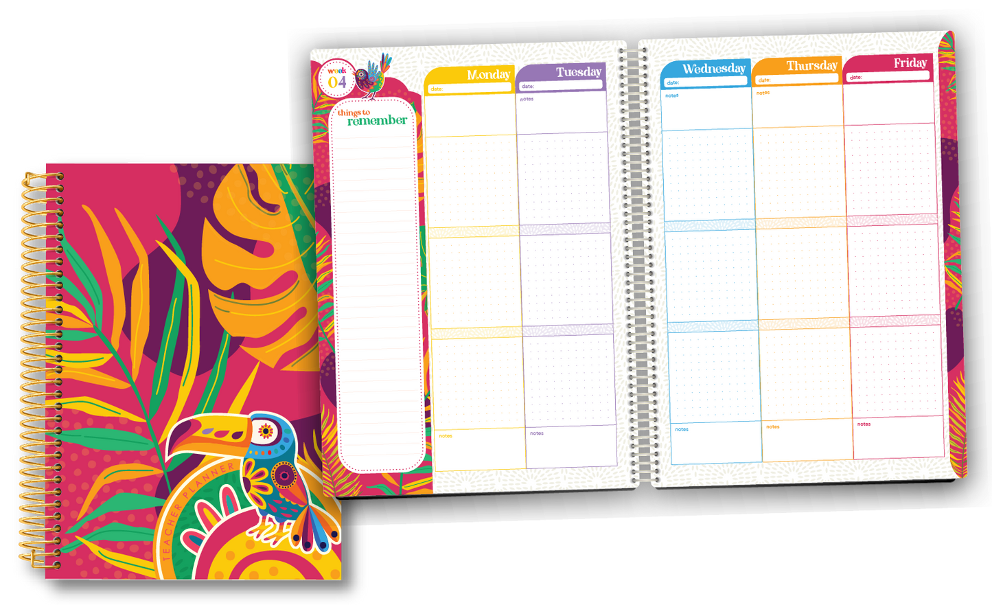 2024 Toucan Teacher Planner - Weekly